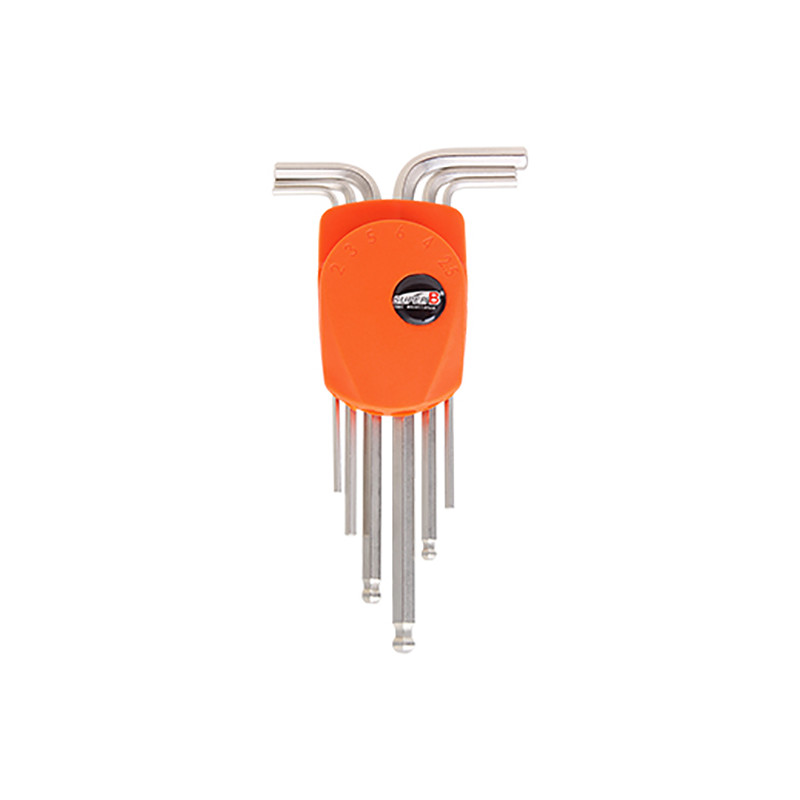 OUTIL CLE ALLEN SUPER B TB-TH05 EN 2/2.5/3/4/5/6MM (JEU 6 CLES) ATELIER sur le site du spécialiste des deux roues O-TAKET.COM