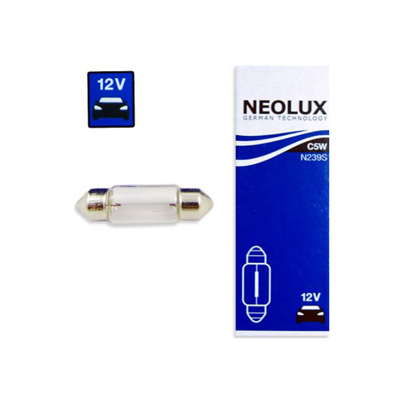 LAMPE/AMPOULE 12V 5W (C5W) NEOLUX FEU DE POSITION (NAVETTE SV8.5 11X35) SCOOTER sur le site du spécialiste des deux roues O-T...