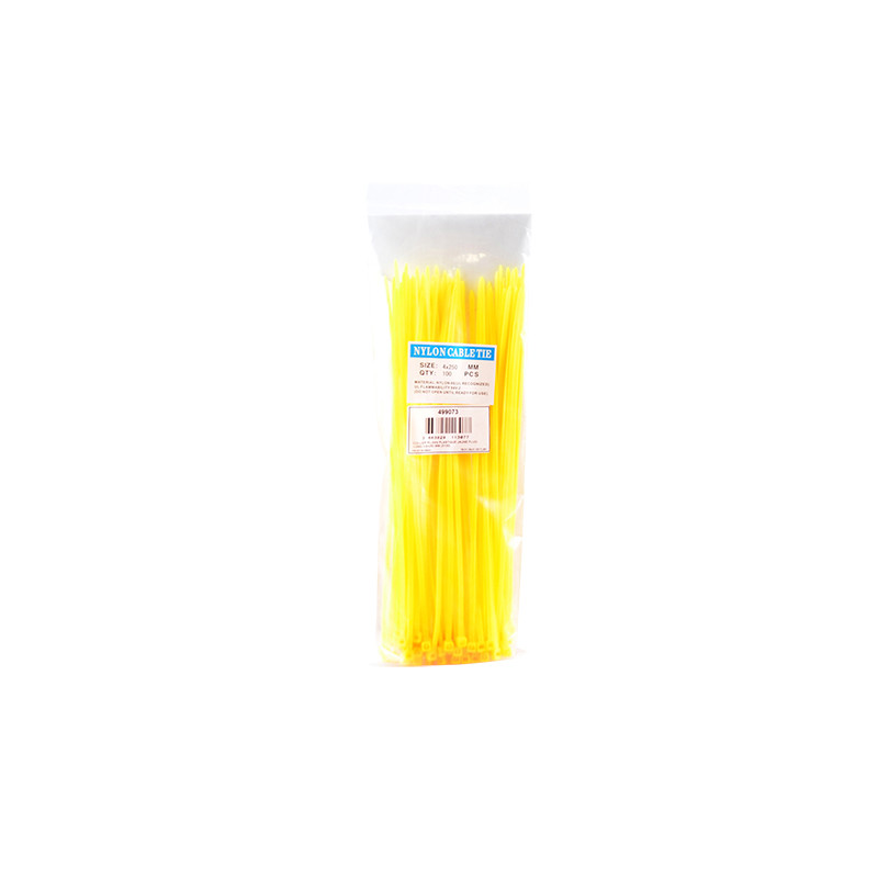 COLLIER RILSAN PLASTIQUE JAUNE LONG 3,6X250 MM (X100) ATELIER sur le site du spécialiste des deux roues O-TAKET.COM