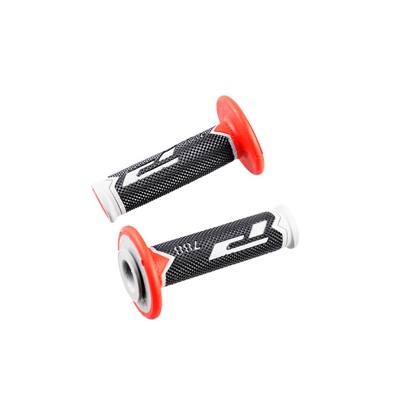 REVETEMENT/POIGNEE PROGRIP 788 GRIS/ROUGE/NOIR (PR) TRIPLE DENSITE 115MM Revêtements et Poignées sur le site du spécialiste d...