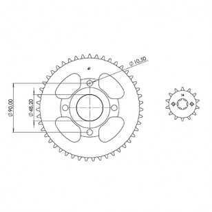 KIT CHAINE AFAM ADAPT. 125 BRIXTON BX EURO4 2018→ 428 14X47 (DEMULT. ORIGINE) Kits chaînes sur le site du spécialiste des deu...