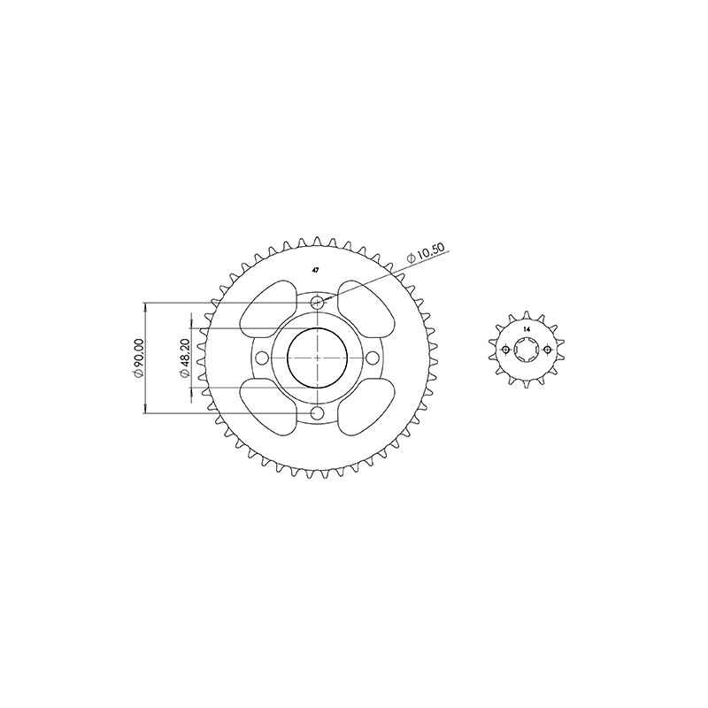 KIT CHAINE AFAM ADAPT. 125 BRIXTON BX EURO4 2018→ 428 14X47 (DEMULT. ORIGINE) Kits chaînes sur le site du spécialiste des deu...