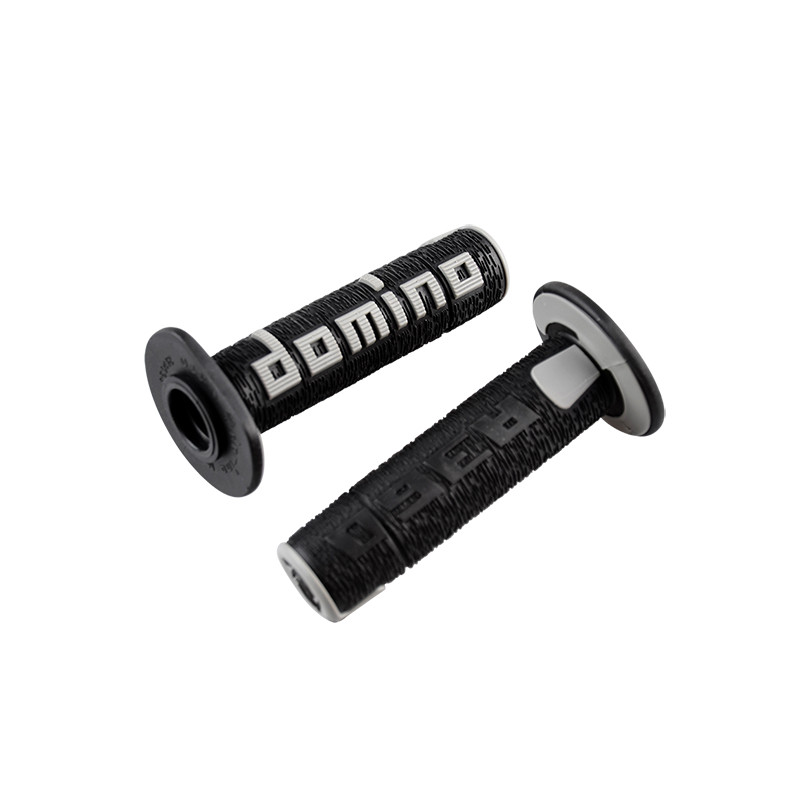 REVETEMENT/POIGNEE DOMINO A360 NOIR/GRIS (PR) Revêtements et Poignées sur le site du spécialiste des deux roues O-TAKET.COM
