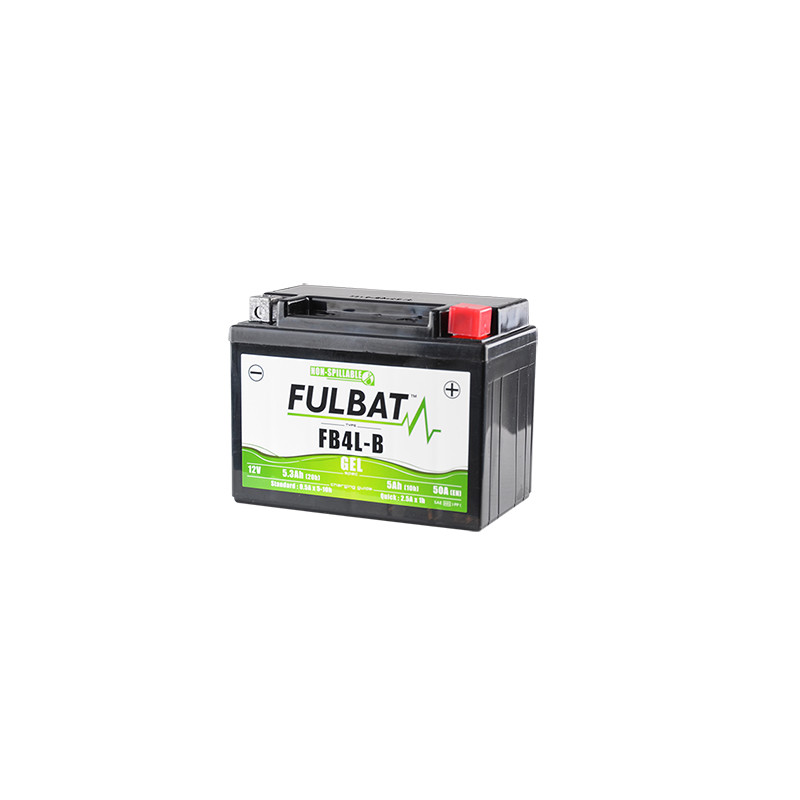 BATTERIE YB4L-B FULBAT 12V5AH LG120 L70 H92 (GEL - SANS ENTRETIEN) ACTIVEE USINE Batteries sur le site du spécialiste des deu...