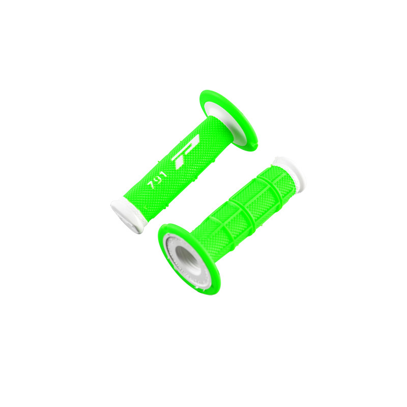 REVETEMENT/POIGNEE PROGRIP 791 BLANC/VERT FLUO (PR) DOUBLE DENSITE 115MM Revêtements et Poignées sur le site du spécialiste d...