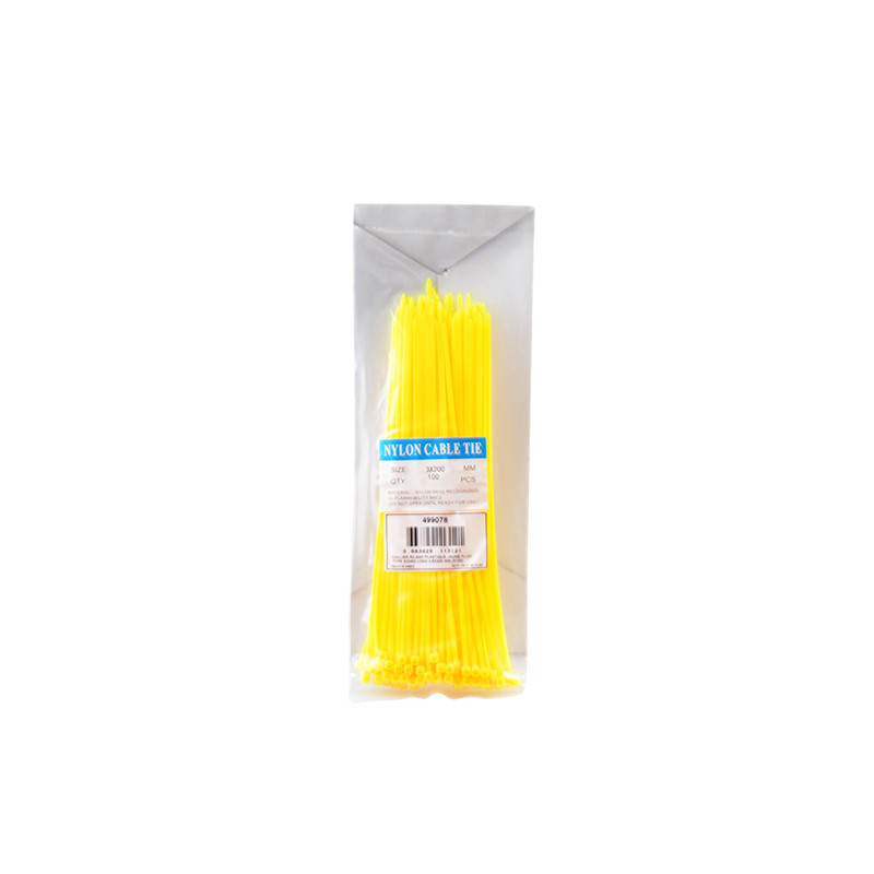 COLLIER RILSAN PLASTIQUE JAUNE LONG 2,6X200 MM (X100) ATELIER sur le site du spécialiste des deux roues O-TAKET.COM