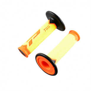 REVETEMENT/POIGNEE PROGRIP 788 ORANGE FLUO/JAUNE FLUO/NOIR (PR) TRIPLE DENSITE 115MM Revêtements et Poignées sur le site du s...