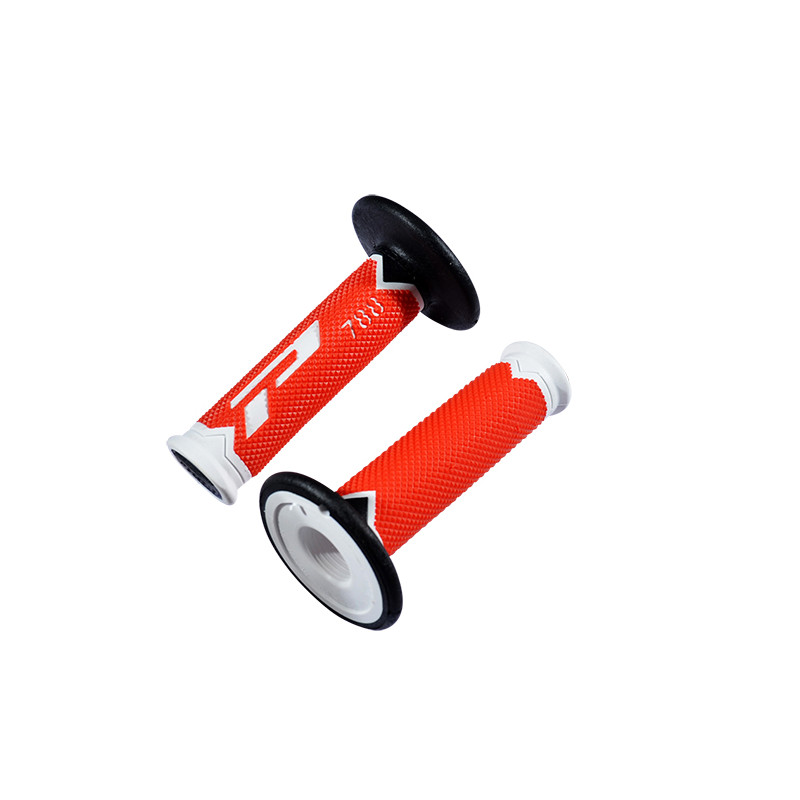 REVETEMENT/POIGNEE PROGRIP 788 ROUGE/BLANC (PR) TRIPLE DENSITE 115MM Revêtements et Poignées sur le site du spécialiste des d...
