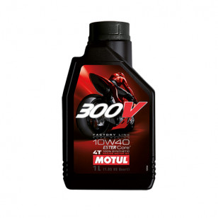 HUILE MOTEUR 4T MOTUL 300V FACTORY LINE 10W40 (1L) LUBRIFIANTS sur le site du spécialiste des deux roues O-TAKET.COM