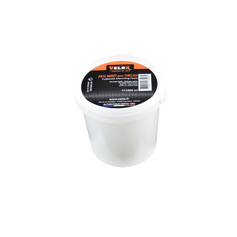 PATE A PNEU MONTAGE PNEU TUBELESS VELOX - SCEAU 1KG ATELIER sur le site du spécialiste des deux roues O-TAKET.COM