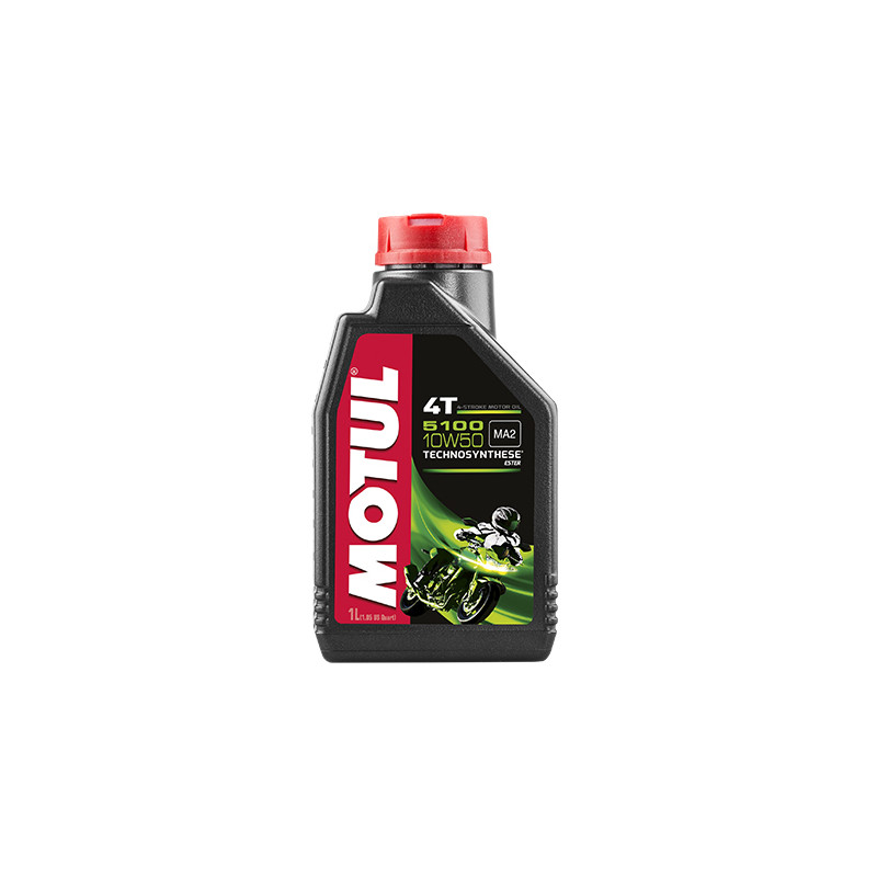 HUILE MOTEUR 4T MOTUL 5100 10W50 (1L) LUBRIFIANTS sur le site du spécialiste des deux roues O-TAKET.COM