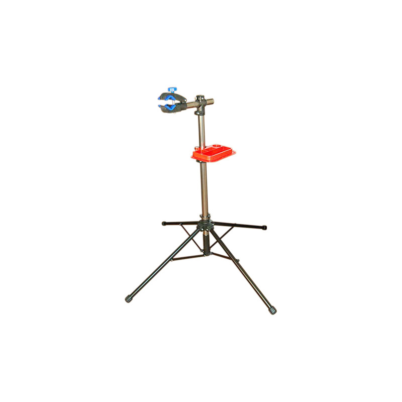 OUTIL REPARATION - PIED D'ATELIER VELO MONTAGE PLIABLE AVEC TABLETTE OUTILLAGES sur le site du spécialiste des deux roues O-T...