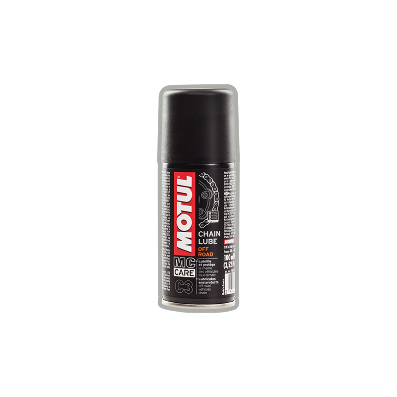GRAISSE CHAINE/MOTEUR MOTUL C3 CHAIN LUBE OFF ROAD (AEROSOL 400ML) LUBRIFIANTS sur le site du spécialiste des deux roues O-TA... GRAISSE CHAINE/MOTEUR MOTUL C3 CHAIN LUBE OFF ROAD (AEROSOL 400ML) LUBRIFIANTS sur le site du spécialiste des deux roues O-TA...