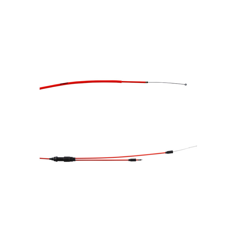 TRANSMISSION / CABLE GAZ MOTO DOPPLER TEFLON ADAPT. BETA RR50 SAUF FACTORY - ROUGE Câbles et Transmissions sur le site du spé...