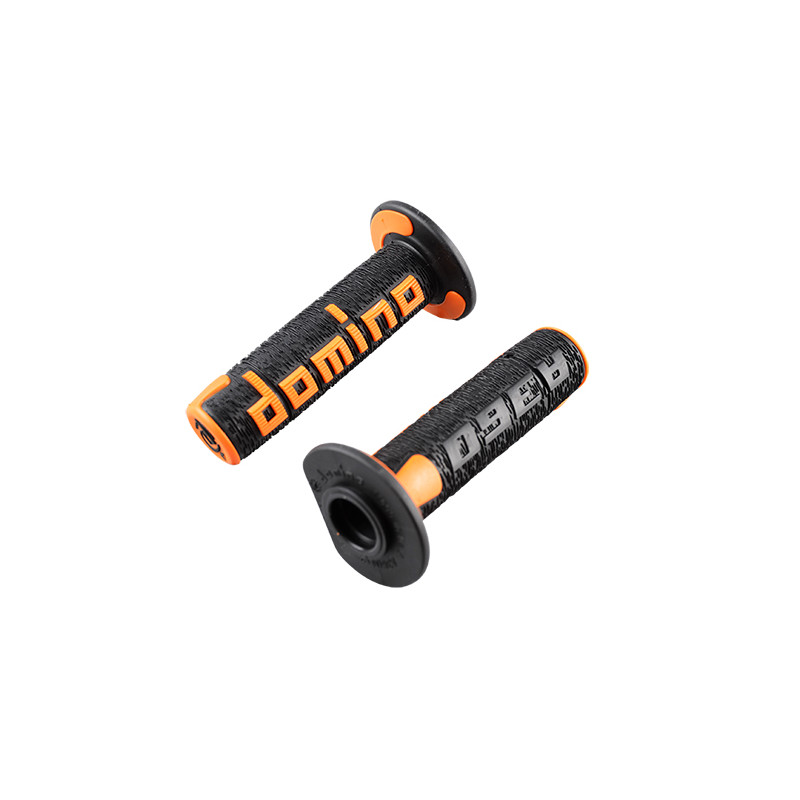 REVETEMENT/POIGNEE DOMINO A360 NOIR/ORANGE (PR) Revêtements et Poignées sur le site du spécialiste des deux roues O-TAKET.COM