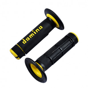 REVETEMENT/POIGNEE DOMINO A020 CROSS DOUBLE DENSITE NOIR/JAUNE (PR) 118MM Revêtements et Poignées sur le site du spécialiste ...