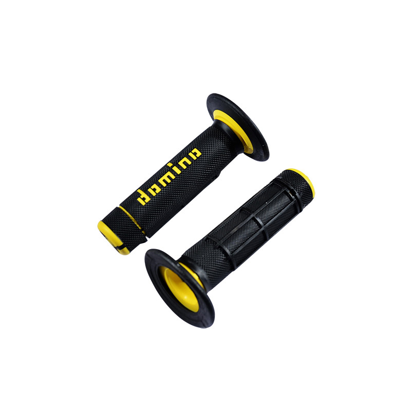 REVETEMENT/POIGNEE DOMINO A020 CROSS DOUBLE DENSITE NOIR/JAUNE (PR) 118MM Revêtements et Poignées sur le site du spécialiste ...