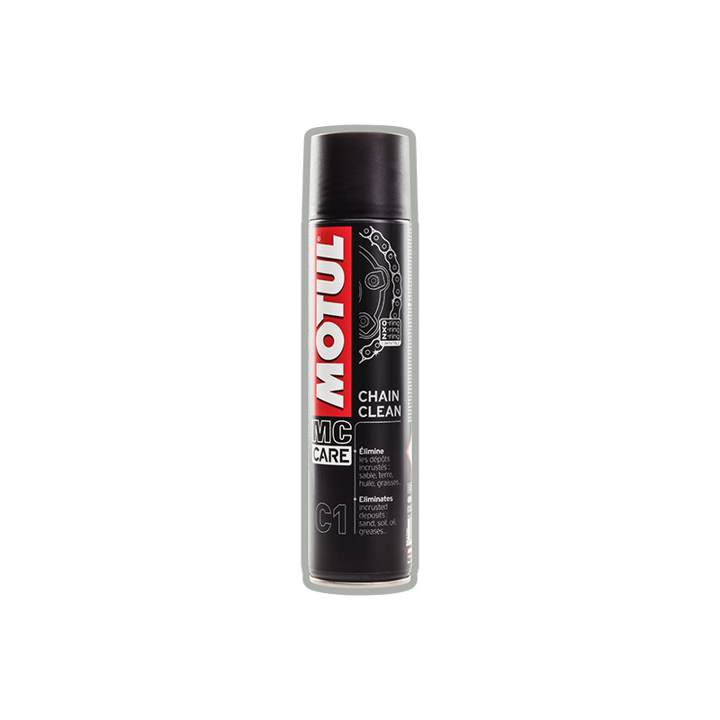 NETTOYANT/DEGRAISSANT CHAINE/MOTEUR MOTUL C1 CHAIN CLEAN (AEROSOL 400ML) LUBRIFIANTS sur le site du spécialiste des deux roue... NETTOYANT/DEGRAISSANT CHAINE/MOTEUR MOTUL C1 CHAIN CLEAN (AEROSOL 400ML) LUBRIFIANTS sur le site du spécialiste des deux roue...