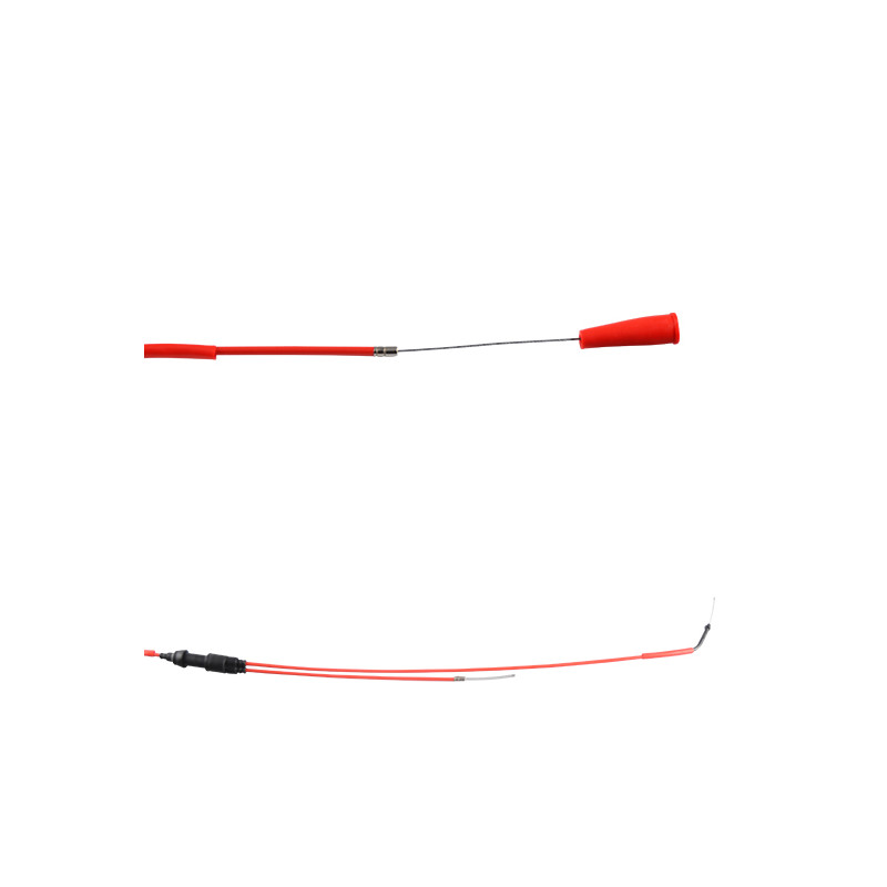 TRANSMISSION / CABLE GAZ MOTO DOPPLER TEFLON ADAPT. DERBI SENDA / SMT / RCR / SX50 EURO3 / 4 ROUGE Câbles et Transmissions su...