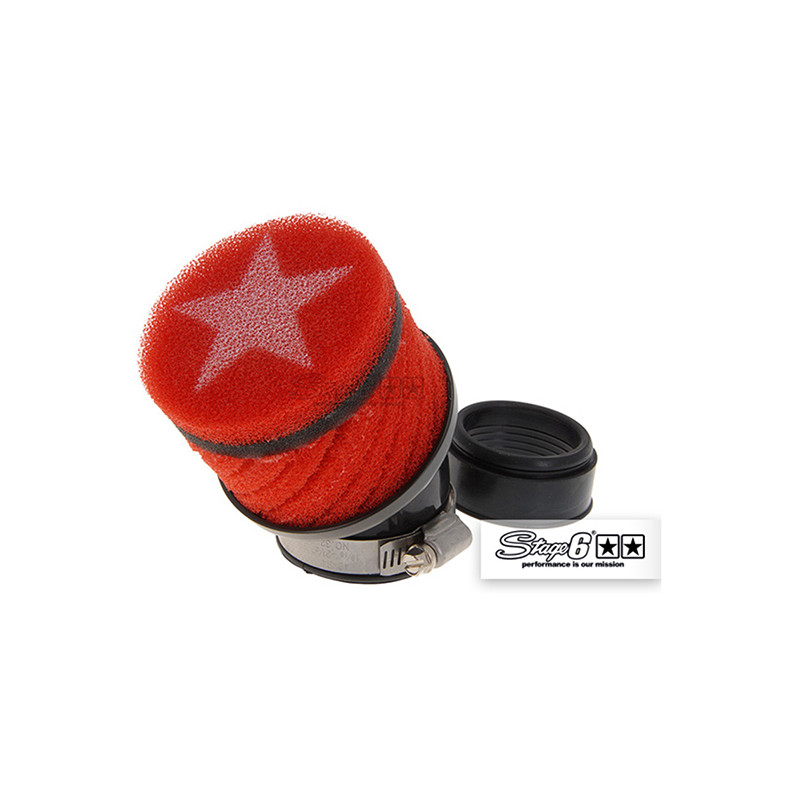 FILTRE A AIR STAGE6 RACING HQ ROUGE (DIA 48MM PWK) Filtres sur le site du spécialiste des deux roues O-TAKET.COM