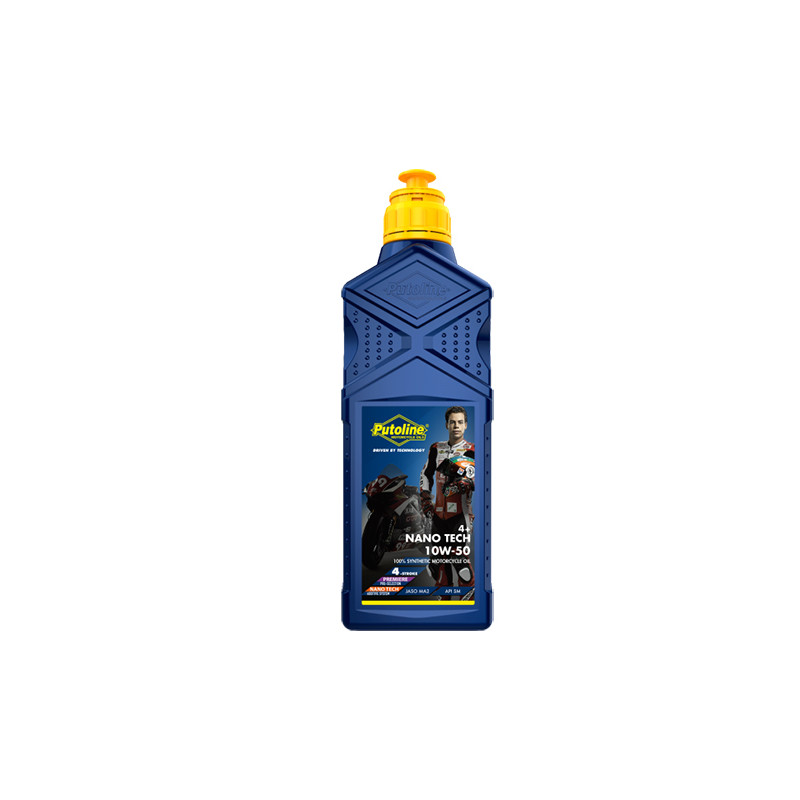 HUILE MOTEUR 4T PUTOLINE MOTO NANO TECH 4+ 10W50 100% SYNTHESE (1L) ATELIER sur le site du spécialiste des deux roues O-TAKET...