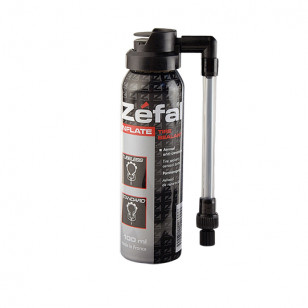 BOMBE ANTI-CREVAISON VELO ZEFAL 100ML (RACCORD FLEXIBLE) ATELIER sur le site du spécialiste des deux roues O-TAKET.COM