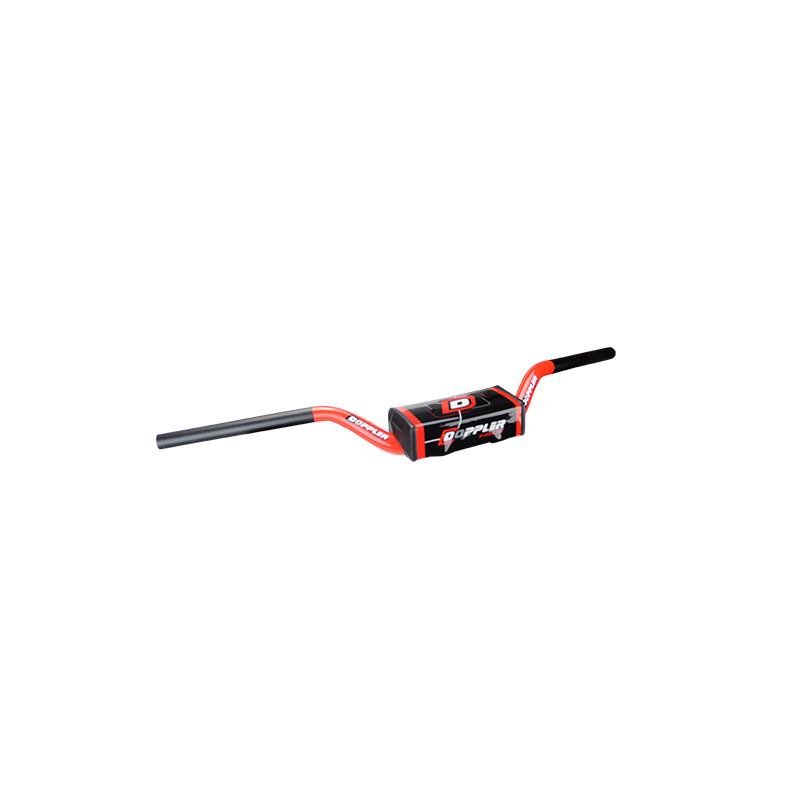 GUIDON MOTO DOPPLER OVERSIZE ALU NOIR MAT / ROUGE (L775 H 80) + MOUSSE Guidons sur le site du spécialiste des deux roues O-TA...