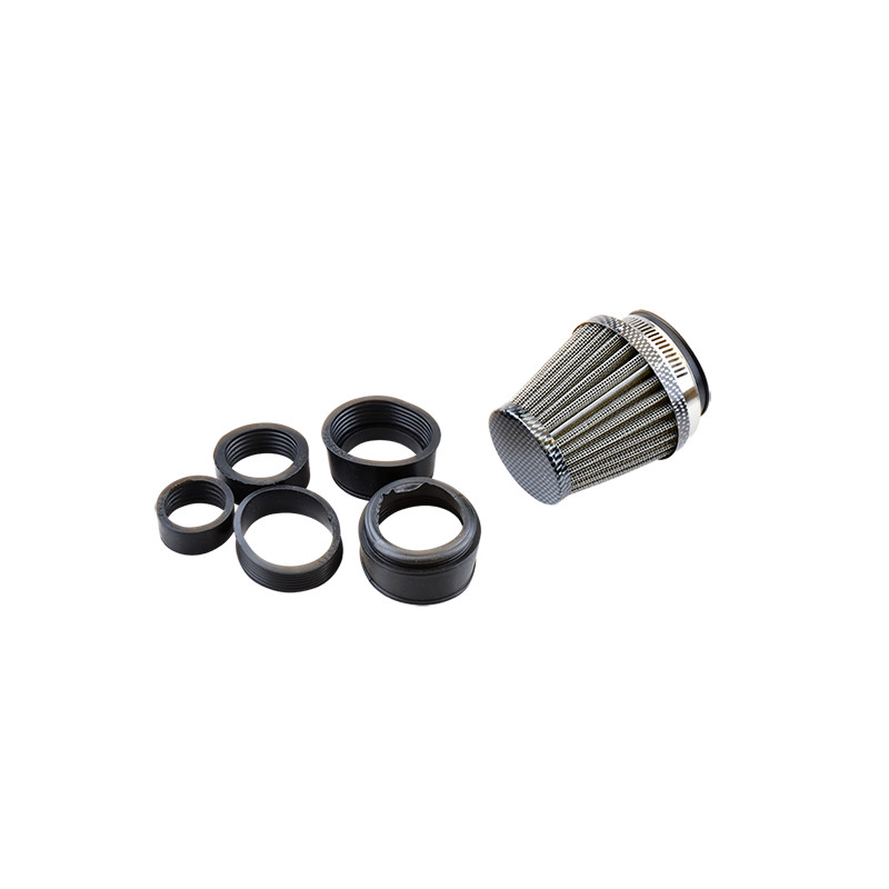 FILTRE A AIR TUN'R D28-35-42-45-46-47-48-49-50-52-53-54 CONIQUE KN GM DROIT CARBONE Filtres sur le site du spécialiste des de...