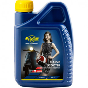 HUILE MOTEUR 2T PUTOLINE CLASSIC SCOOTER SYNTHETIQUE SPECIALE VESPA/LAMBRETTA (1L) LUBRIFIANTS sur le site du spécialiste des...