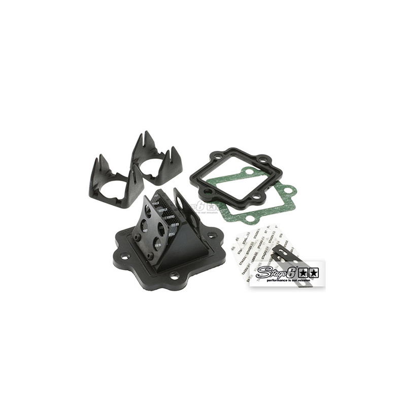 CLAPET SCOOTER STAGE6 VITON ADAPT. NITRO/AEROX (3 VENTURIS DIA 24-26-28MM ET CALE 4MM) Admissions sur le site du spécialiste ...