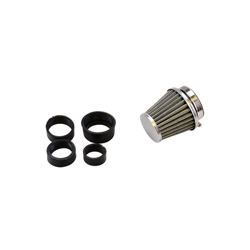 FILTRE A AIR TUN'R D28-35-48 CONIQUE KN GM DROIT CHROME Filtres sur le site du spécialiste des deux roues O-TAKET.COM