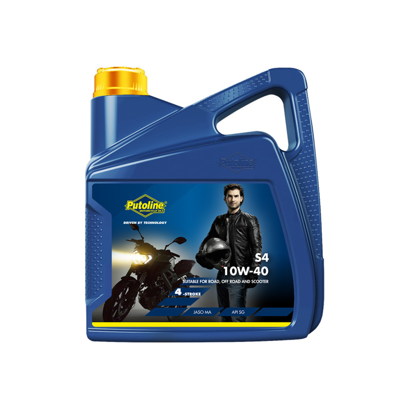 HUILE MOTEUR 4T PUTOLINE MOTO S4 10W40 MINERALE (4L) ATELIER sur le site du spécialiste des deux roues O-TAKET.COM