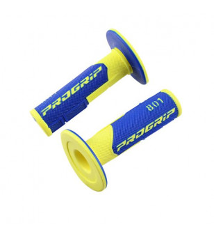 REVETEMENT/POIGNEE PROGRIP 801 JAUNE FLUO/BLEU (PR) DOUBLE DENSITE 115MM Revêtements et Poignées sur le site du spécialiste d...