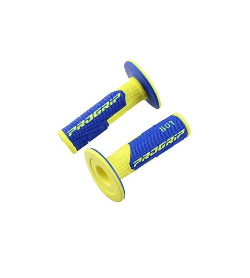 REVETEMENT/POIGNEE PROGRIP 801 JAUNE FLUO/BLEU (PR) DOUBLE DENSITE 115MM Revêtements et Poignées sur le site du spécialiste d...