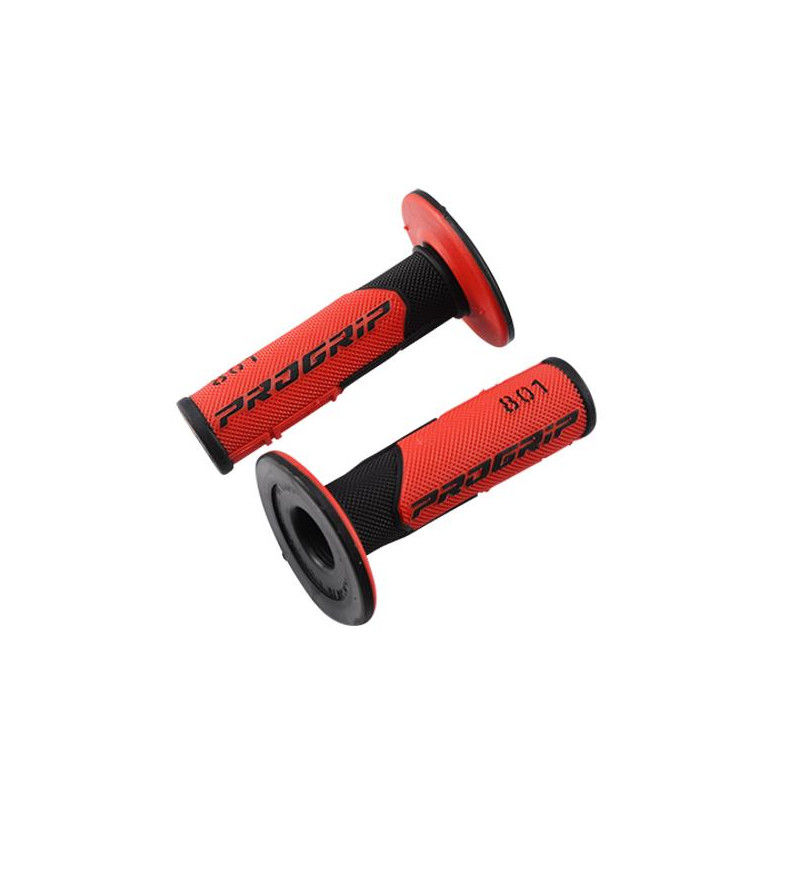 REVETEMENT/POIGNEE PROGRIP 801 NOIR/ROUGE (PR) DOUBLE DENSITE 115MM Revêtements et Poignées sur le site du spécialiste des de...