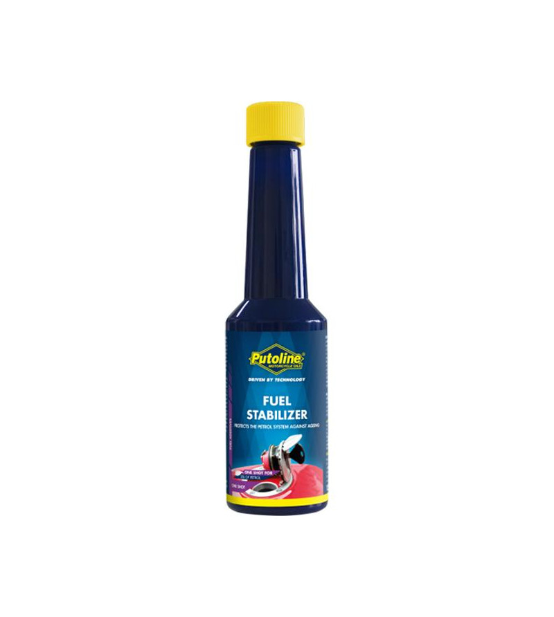 ADDITIF ESSENCE PUTOLINE (150ML) FUEL STABILIZER (ANTI OXYDANT) ATELIER sur le site du spécialiste des deux roues O-TAKET.COM