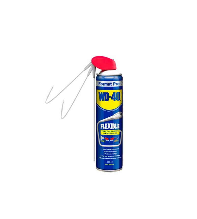 HUILE/LUBRIFIANT MULTIFONCTION WD40 600ML FLEXIBLE (AEROSOL) LUBRIFIANTS sur le site du spécialiste des deux roues O-TAKET.COM