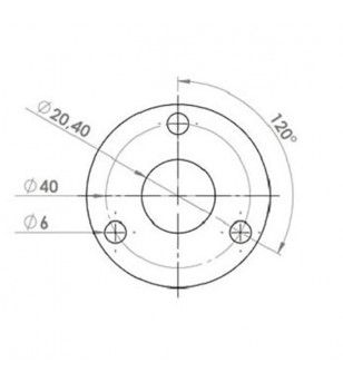 SILENCIEUX/CARTOUCHE CYCLO DOPPLER ER1 ALU ADAPT. 103 SP/MVL/VOGUE/SPX/RCX/ MBK 51 (D.60MM