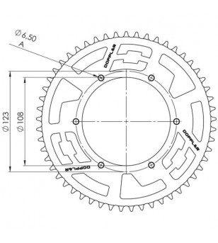 COURONNE MECABOITE 16 DOPPLER ADAPT. SENDA SM DRD/GPR NUDE/RS4 420 53DTS D108 6F ALU ROUGE