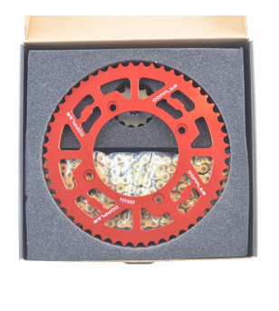 KIT CHAINE DOPPLER ALU ADAPT. BETA FACTORY 2005→ / RR SM 2005→ 428 13X53DTS D100 4 FIX ALU ROUGE Kits chaînes sur le site du ...
