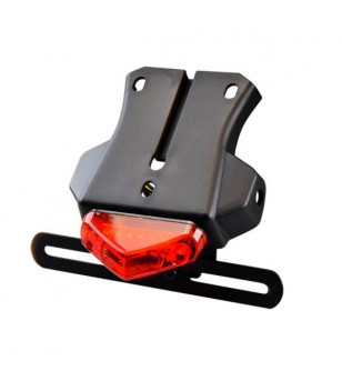 FEU AR MECABOITE/MOTO TUN'R INTEGRE ROUGE A 12 LEDS HOMOLOGUE CE AVEC SUPPORT PLAQUE ALU