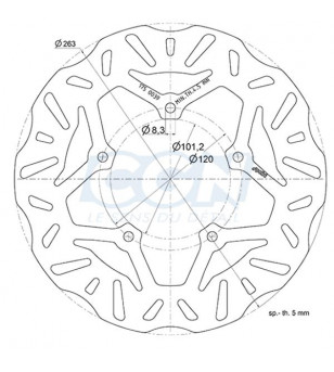 DISQUE FREIN MAXI SCOOTER AV POLINI WAVE ADAPT. 125 / 400 / 500 PEUGEOT SATELIS (D.263) Disques sur le site du spécialiste de...