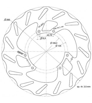 DISQUE FREIN MOTO AV POLINI WAVE ADAPT. RIEJU SMX / RRX / MRX / SMT / SPIKE / MRT 2012→ (D.260) Disques sur le site du spécia...