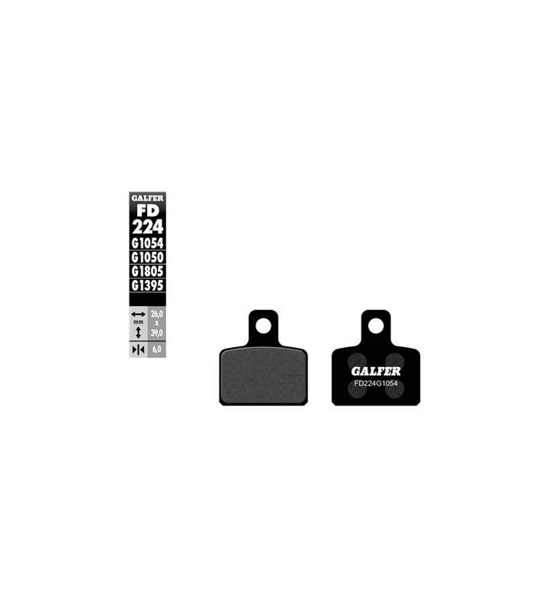 PLAQUETTE FREIN 106 GALFER G1054 ADAPT. AV / AR MINI MOTO GASGAS / BETA / POLINI / METRAKIT / SH (PR) Plaquettes sur le site ...
