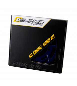 KIT CHAINE DOPPLER ALU ADAPT. SHERCO ENDURO / SM 428 13X53DTS D110 FIX 3X2 ALU BLEU Kits chaînes sur le site du spécialiste d...