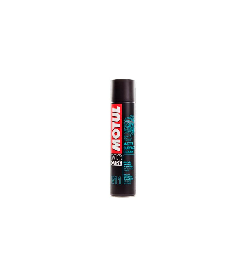 NETTOYANT PLASTIQUE MAT MOTO/SCOOTER MOTUL E11 MATTE SURFACE CLEAN (AEROSOL 400ML)