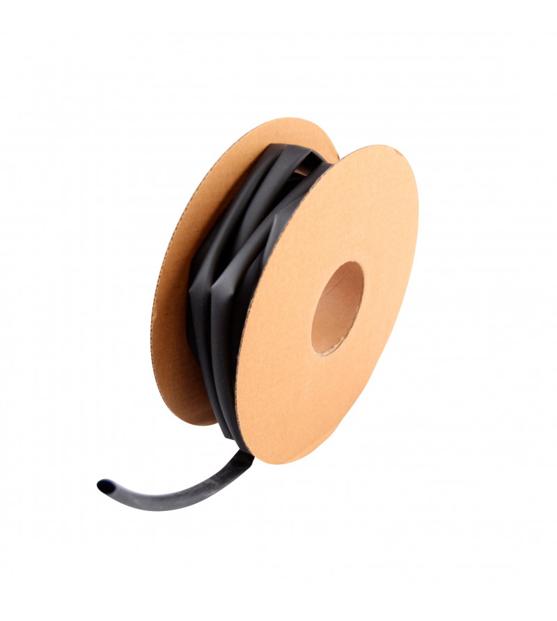 GAINE THERMORETRACTABLE DE 6.4MM A 3.2MM (ROULEAU DE 12M) REPARATION FILS/FAISCEAUX
