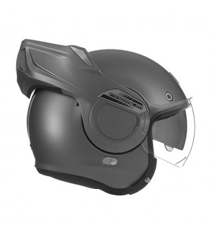 CASQUE INTEGRAL MODULABLE NOX STRATOS TITANIUM MAT T53-54 XS