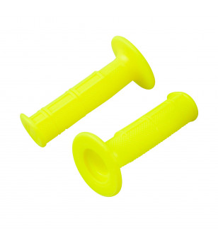 REVETEMENT/POIGNEE DOMINO JAUNE FLUO (PR) 118MM Revêtements et Poignées sur le site du spécialiste des deux roues O-TAKET.COM