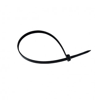 COLLIER RILSAN PLASTIQUE NOIR LONG 3,6X250 MM (X100)